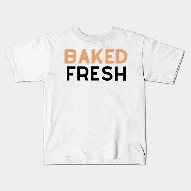 Baked Fresh: Whimsical Kitchen Delights Kids T-Shirt by We Connect Store